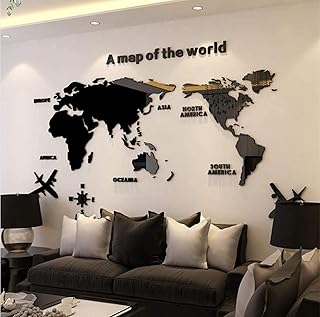 Sticker mural en acrylique 3d carte du monde wang xiaojie - 1,8 x 1,0 m. DIAYTAR COTE D'IVOIRE est la référence en matière de commerce en ligne en Cote d'Ivoire, avec une offre de plus de 300000 articles couvrant différents domaines. La boutique en ligne généraliste se distingue par son engagement à fournir des produits de qualité à des prix compétitifs, ainsi que par son service client réactif. Les clients peuvent profiter d'une navigation fluide et d'un processus de commande simplifié.