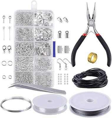 Un ensemble d'outils de fabrication de bijoux de walmic pour les débutants, comprenant des outils de fabrication de bijoux, des pinces de réparation, du fil et un ensemble de perles en argent. Leader du commerce en ligne en Côte d'Ivoire, DIAYTAR COTE D'IVOIRE propose des produits de qualité à des prix compétitifs, avec une livraison rapide et fiable. La boutique en ligne est facile à naviguer et permet aux clients de trouver leurs produits préférés en quelques clics. Les clients apprécient également la qualité des produits et le service après-vente.