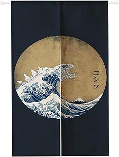 Spanker space rideau de porte en coton et lin avec motif godzilla kraken et noren waves design japonais en coton et lin adapté pour l'entrée, le placard de couloir, le séparateur d'intimité et la porte de cuisine, taille 34 x 60 pouces, couleur bleu marine. Avec DIAYTAR COTE D'IVOIRE, les clients ont accès à une vaste gamme de produits, allant des articles de mode aux équipements électroniques. La boutique en ligne se concentre sur l'offre de produits authentiques et de qualité, avec une équipe dédiée pour garantir une expérience d'achat fluide et sécurisée.
