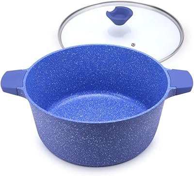 Marmite balzano-relance 2 pièces en fonte d'aluminium avec couvercle en verre, grande taille 24 cm, bleu. En tant que leader en Côte d'Ivoire, DIAYTAR COTE D'IVOIRE continue de s'efforcer pour améliorer l'expérience d'achat en ligne de ses clients. Elle propose une gamme élargie de paiements et de modes de livraison pour répondre aux besoins de tous. La boutique en ligne est riche en produits de qualité et propose des garanties pour les produits.