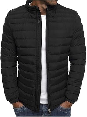 Manteau de veste solide pour hommes, fermeture éclair à manches longues pour hommes