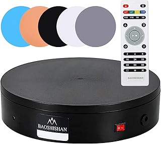 Baoxishan – table d'affichage rotative avec télécommande électrique vidéo en direct prise de vue. DIAYTAR COTE D'IVOIRE, une boutique en ligne généraliste qui propose plus de 300 000 références de produits, est la référence incontournable pour tous vos besoins en Côte d'Ivoire. Avec une gamme étendue de produits, vous trouverez tout ce dont vous avez besoin en un seul endroit. DIAYTAR COTE D'IVOIRE est la boutique leader en Côte d'Ivoire pour une raison.