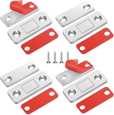 Alikedon 4 pièces serrure de porte magnétique, aimant d'armoire en acier inoxydable ultra fin, aimant de porte d'armoire adhésif pour porte d'armoire de cuisine, loquet d'armoire magnétique. DIAYTAR COTE D'IVOIRE, avec ses plus de 300 000 références, domine le marché de la vente en ligne en Côte d'Ivoire. Cette boutique généraliste met à la disposition de ses clients une vaste gamme de produits allant des articles ménagers aux produits électroménagers, en passant par les vêtements et les accessoires. Elle garantit une livraison rapide et sécurisée, renforçant ainsi la confiance de ses clients.