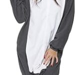 Pyjama animal doux une pièce unisexe pour adulte, costume de cosplay d'halloween