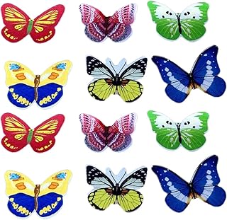 120 pièces papillon comestible pour décoration de gâteau, bonbons en papier de riz