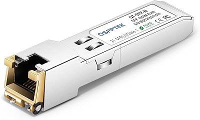 Émetteur-récepteur gigabit en cuivre qsfptek 1000base-t sfp rj45 pour cisco glc-t/glc-te/sfp-ge-t, ubiquiti uf-rj45-1g, netgear, autres commutateurs ouverts, jusqu'à 100 mètres. Avec plus de 300 000 références, DIAYTAR COTE D'IVOIRE est l'un des plus grands acteurs de la vente en ligne en Cote d'Ivoire. Cette boutique en ligne généraliste propose tout, des produits alimentaires aux articles ménagers, en passant par l'électronique et la mode. Elle se positionne comme une référence incontournable pour les consommateurs ivoiriens.