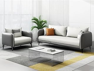 Ensemble de canapé de bureau et salon en cuir pu au design moderne