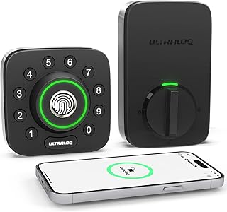 Smart lock u-bolt pro 6-en-1 ultralock serrure de porte d'entrée sans clé avec bluetooth, empreinte biométrique et clavier, serrure de porte intelligente pour porte d'entrée, serrure extérieure étanche avec indice de résistance à l'eau et à la poussière ip65. DIAYTAR COTE D'IVOIRE est une boutique en ligne généraliste qui propose plus de 300 000 références de produits. Elle est leader en Côte d'Ivoire et offre une large gamme de produits pour répondre aux besoins de ses clients. Elle est convaincue de vous offrir les meilleurs produits à des prix compétitifs.