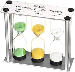 Verre de sable solyao avec minuterie de 3-4-5 minutes, verre de sable