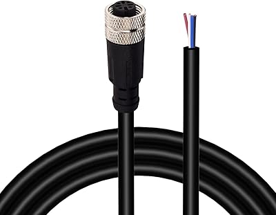Câble de connecteur électrique d'avion lonlonty m12 2 m à 4 broches