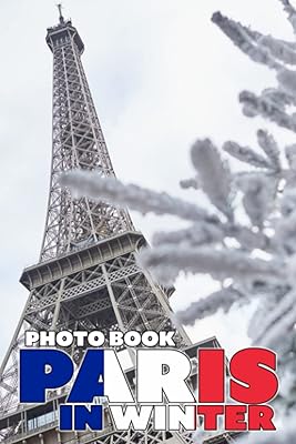 Livre photo de paris en hiver : des images colorées de la neige