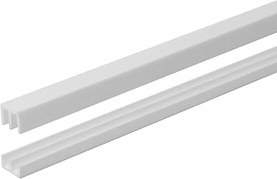 Ensemble de rails de porte coulissante en plastique blanc de 36" outwater plastics