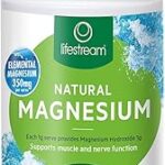 Poudre de magnésium naturel 150 g de lifestream soutient la fonction musculaire