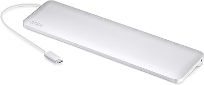 Aten uh3234 | station d'accueil multiport usb-c avec power passthrough | blanc |