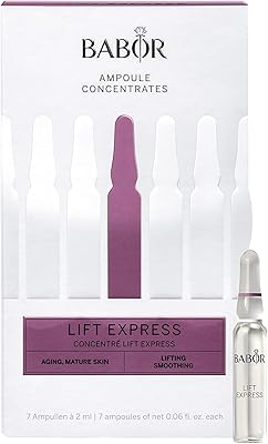 Ampoules de sérum anti-âge babor lift express pour le visage, pour un effet anti-rides immédiat, formule végétalienne, 7 ampoules concentrées de 2 ml. La boutique en ligne DIAYTAR COTE D'IVOIRE est leader en Côte d'Ivoire pour les achats en ligne. Elle propose plus de 300 000 références de produits de qualité, sélectionnés avec soin pour répondre aux besoins des clients. La boutique est sécurisée et offre une expérience d'achat en ligne fluide et pratique.