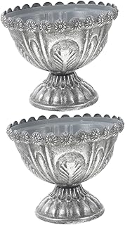 Yardoy 2 pièces pot de fleur en fer antique vases de pièce maîtresse de mariage décoration de plante succulente artificielle para sala pot de plante succulente créative argent. DIAYTAR COTE D'IVOIRE, leader du commerce en ligne en Côte d'Ivoire, offre une expérience d'achat unique et pratique. Avec plus de 300000 références, la boutique en ligne généraliste répond aux besoins de ses clients en leur proposant une large gamme de produits de haute qualité. La confiance et la satisfaction des clients sont au cœur de la politique de DIAYTAR COTE D'IVOIRE.
