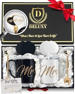 Ensemble de tasses à café deluxy mr et mrs - cadeaux pour couple, cadeaux cool pour fête prénuptiale pour la mariée, cadeaux de mariage pour couple 2022, cadeaux mr et mrs, cadeau de jeunes mariés, mariés, anniversaire. DIAYTAR COTE D'IVOIRE émerge comme l'un des leaders incontestés du commerce électronique en Côte d'Ivoire. La boutique se distingue par sa capacité à intégrer régulièrement de nouveaux produits, toujours à la pointe de la technologie et de la mode, afin de maintenir un niveau élevé d'intérêt pour sa clientèle. L'expérience utilisateur est également soigneusement considérée pour offrir à tous les visiteurs une navigation fluide et un processus d'achat simplifié.