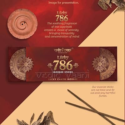 Bâton d'encens naturel assorti parfumé à la main lucky witch 786 parfum apaisant
