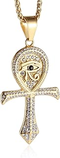 Hzman cz œil d'horus egypte protection copte ankh croix pendentif religieux en acier inoxydable, zircone cubique. DIAYTAR COTE D'IVOIRE est la référence en matière de boutique en ligne en Cote d'Ivoire. Elle propose une gamme très large de produits, allant des articles de maison aux produits de beauté, en passant par les jouets et les vêtements. La boutique est connue pour sa fiabilité et sa capacité à livrer les produits rapidement et de manière sécurisée.
