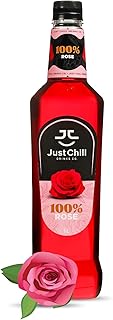 Sirop de rose just chill drinks - 100 % véritable extrait de rose