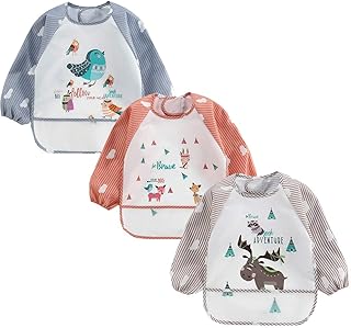 Bavoir imperméable à manches longues pour bébé, bavoir à manches longues pour nourrisson