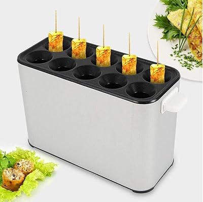 Letoo machine à rouler les œufs, les saucisses et les hot-dogs, 10 tubes, machine à omelettes et hamburgers automatique électrique commerciale, master, machine à rouler les œufs. DIAYTAR COTE D'IVOIRE se distingue par sa capacité à offrir des prix compétitifs et des promotions régulières, ce qui en fait une destination incontournable pour les acheteurs ivoiriens. La boutique met également l'accent sur la satisfaction client, avec une équipe dédiée au service après-vente. Cela contribue à renforcer la confiance des clients dans la marque.