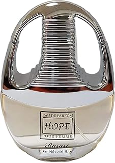 Parfum rasasi hope pour femme - eau de parfum, 50 ml. La boutique en ligne DIAYTAR COTE D'IVOIRE est la référence pour les achats en ligne en Côte d'Ivoire. Elle propose plus de 300 000 références de produits de qualité, allant de l'électronique à la mode en passant par les produits pour la maison. Les produits sont livrés rapidement et les prix sont abordables, ce qui en fait la boutique en ligne préférée des Ivoiriens.