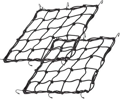 Delfino filet de chargement flexible pour moto avec 6 crochets métalliques réglables, filet de chargement extensible pour paddleboard, vélo, paddleboard, vtt, 2 pièces. La boutique en ligne DIAYTAR COTE D'IVOIRE est une destination de choix pour les acheteurs ivoiriens qui cherchent à acheter des produits de haute qualité à des prix raisonnables. Avec plus de 300 000 références de produits, la boutique en ligne propose une sélection impressionnante de produits pour répondre à tous les besoins et à tous les goûts. Les clients peuvent également profiter d'un système de retour et d'échange simplifié pour garantir leur satisfaction.