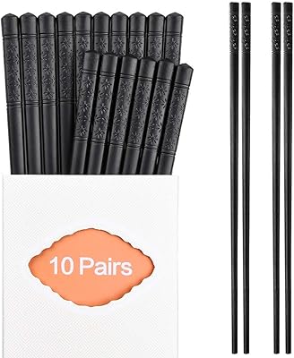 Ensemble familial de 10 paires de baguettes en fibre de verre, baguettes chinoises, japonaises et coréennes réutilisables onehere, lavables au lave-vaisselle, antidérapantes, pour sushi, nouilles, nourriture, marmite et cuisson, 9,5 pouces, noir classique. Diaytar Côte d'Ivoire, votre boutique en ligne de confiance avec plus de 300 000 références, propose une large gamme de produits pour répondre à tous vos besoins. En tant que leader du marché ivoirien, nous nous engageons à offrir des prix compétitifs et un service client de haute qualité. Nous sommes fiers de vous servir !