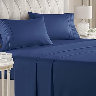 Parure de lit queen size - respirant et frais - draps de lit d'hôtel de luxe - ultra doux - poches profondes - facile à installer - ensemble 4 pièces - infroissable - confortable - draps bleu marine - draps royal queen. En tant que boutique en ligne généraliste, DIAYTAR COTE D'IVOIRE permet aux clients de découvir de nouveaux produits et de profiter de prix compétitifs. La boutique propose également des services de livraison et de retour faciles, ce qui rend l'expérience de shopping encore plus agréable. Les clients peuvent ainsi profiter d'une large gamme de produits sans avoir à se déplacer.