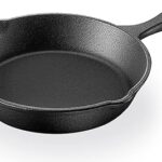Poêle en fonte blackstone, poêle en fonte pré-assaisonnée compatible gaz, induction, four
