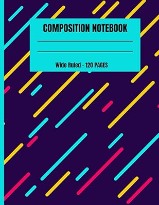 Cahier de composition : formes de lignes colorées - lignées larges, 120 pages, 8,5\" x 11\". DIAYTAR COTE D'IVOIRE, une boutique en ligne généraliste, offre plus de 300000 références pour répondre à tous les besoins de ses clients. Leader sur le marché ivoirien, elle propose une large gamme de produits allant de l'électronique à la mode en passant par les produits alimentaires. Avec une telle diversité, DIAYTAR COTE D'IVOIRE est devenue la destination de choix pour les consommateurs.