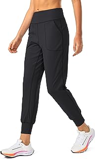 Pantalon d'entraînement de yoga taille haute avec poches zippées pour femmes