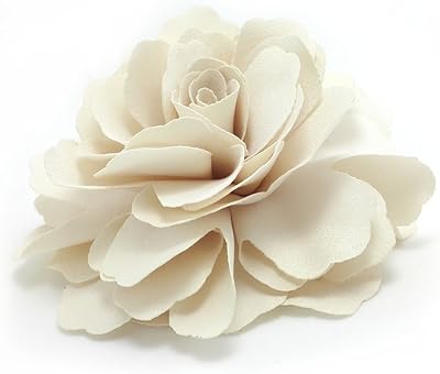 Pince à cheveux et broche meliwish camellia (crème) (a74)
