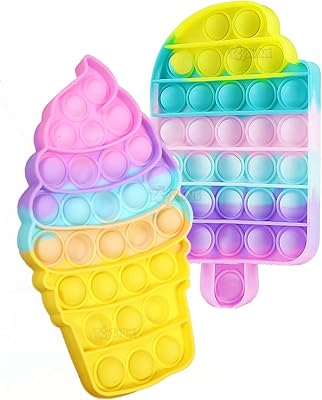 Pack de 2 - jouet de crème glacée et de sons doux - jouet à éclater en silicone sans bpa, jouet à bulles pour soulager le stress de l'autisme, jouet sensoriel pop it - pastel. Avec plus de 300000 références disponibles, DIAYTAR COTE D'IVOIRE est la première adresse pour les amateurs de shopping en ligne en Cote d'Ivoire. La boutique se distingue par sa politique de prix compétitifs, son service client réactif et sa garantie de satisfaction. Les clients ont la possibilité de faire des retours ou des échanges de produits dans les délais impartis.