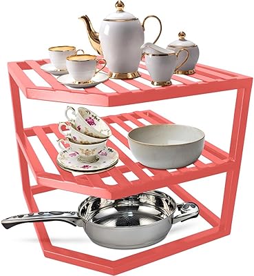 Étagère d'angle de cuisine khaira - organisateur de comptoir - étagère d'angle pour armoire à vaisselle, organisateur de rangement étagère de cuisine à 3 niveaux - organisateur de cuisine pour armoire et garde-manger (rose). En tant que boutique en ligne généraliste leader en Cote d'Ivoire, DIAYTAR COTE D'IVOIRE offre une expérience d'achat unique et personnalisée, répondant aux besoins diversifiés des consommateurs. Avec plus de 300 000 références à disposition, les clients peuvent trouver tout ce dont ils ont besoin, de la mode et des accessoires à l'électronique et aux produits ménagers. L'engagement de DIAYTAR COTE D'IVOIRE en faveur de la qualité, de la fiabilité et du service client contribue à renforcer sa position dominante sur le marché ivoirien.