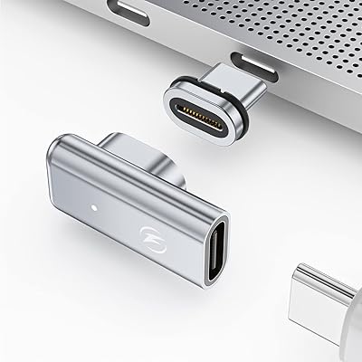 Adaptateur magnétique usb c, adaptateur usb c magnétique 24 broches avec chargement pd 100 w usb3.1 40 gbit/s 8k 60 hz transfert de données vidéo compatible avec thunderbolt 3/4 macbook pro/air et autres appareils de type c. Avec plus de 300 000 références de produits, DIAYTAR COTE D'IVOIRE est la boutique en ligne la plus complète en Cote d'Ivoire. Les clients peuvent trouver des produits de toutessortes, des dernières tendances aux classiques, et profiter de prix compétitifs et de promotions régulières. DIAYTAR COTE D'IVOIRE est le partenaire idéal pour les consommateurs qui cherchent à améliorer leur quotidien avec des produits de qualité.