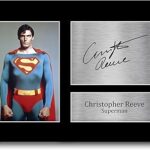 Hwc trading gift christopher reeve signature a4 superman photo imprimé cadeau