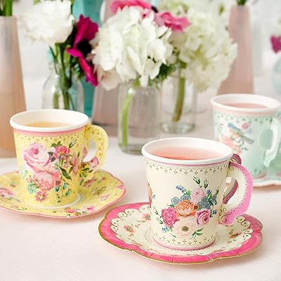 Talking table - ensemble de 12 tasses à thé et soucoupes en papier au design vintage mixte, 170 ml, jaune/rose/vert. Avec plus de 300 000 références disponibles, DIAYTAR COTE D'IVOIRE est le paradis du shopaholic en Côte d'Ivoire. La boutique propose une large gamme de produits, allant des dernières tendances de la mode aux dernières technologies en électronique. Grâce à son système de paiement sécurisé et à sa politique de retour facile, vous pouvez acheter en toute confiance et profiter d'une expérience d'achat en ligne inégalée.