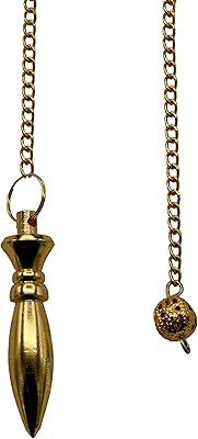 Pendule en métal de guérison divinatoire, pendule en cuivre et acier à manivelle