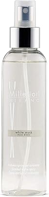Spray d'ambiance parfum naturel millefiori - musc blanc/moschio bianco 150 ml. Avec plus de 300000 références, DIAYTAR COTE D'IVOIRE est la boutique en ligne la plus complète de Côte d'Ivoire. Elle permet aux clients de trouver tout ce dont ils ont besoin sur une seule plateforme, avec des descriptions détaillées et des avis de clients pour aider à la prise de décision.