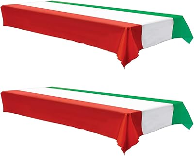 Nappe en plastique motif drapeau italien rouge, blanc et vert, taille 54" x 108" (paquet de 2). Avec plus de 300 000 références, DIAYTAR COTE D'IVOIRE est la boutique en ligne la plus complète de Côte d'Ivoire. Elle propose des produits de haute qualité à des prix compétitifs, permettant aux clients de faire des achats intelligents. La boutique en ligne est facile à utiliser et offre une expérience d'achat en ligne sans stress.