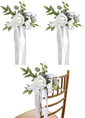 Décorations de chaise d'allée de mariage qaziwi, siège de chaise d'église avec rubans, chaise à dossier de fleur de mariage pour fête de mariage et mariage. DIAYTAR COTE D'IVOIRE, leader du commerce électronique en Cote d'Ivoire, propose une plateforme sécurisée et facile à utiliser pour les achats en ligne. Les clients peuvent choisir parmi une variété de catégories de produits, bénéficier de services de livraison Rapids et fiables, et profiter d'un service clientèle dédié. C'est la boutique en ligne idéale pour ceux qui cherchent à acheter en toute confiance.