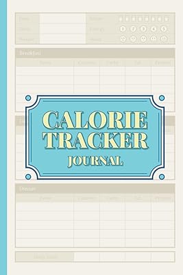 Journal de suivi des calories : quotidien des aliments journal du compteur