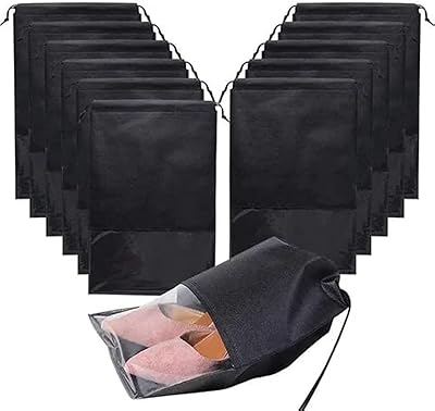 12 pièces sacs à chaussures de voyage non tissés imperméables avec corde pour hommes femmes grand sac organisateur de chaussures, noir. DIAYTAR COTE D'IVOIRE, boutique en ligne généraliste avec plus de 300000 références, propose une large gamme de produits pour répondre à tous vos besoins. Avec sa sélection variée, vous trouverez facilement ce que vous cherchez. DIAYTAR COTE D'IVOIRE est la boutique leader en Côte d'Ivoire pour les achats en ligne.