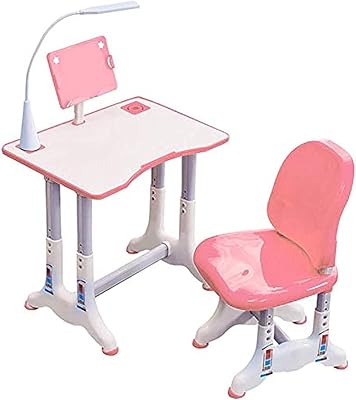 Ensemble bureau et chaise fayrouz durables à hauteur réglable, bureaux d'école pour étudiants avec support de livre et lumière led (rose). DIAYTAR COTE D'IVOIRE se distingue par sa capacité à offrir des produits de qualité à des prix compétitifs, tout en garantissant la satisfaction de ses clients grâce à son service après-vente dédié. La boutique en ligne est constamment mise à jour avec les dernières tendances et les nouveaux produits pour vous permettre de découvrir de nouvelles marques et de nouveaux styles.