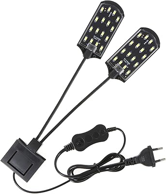 Lumière d'aquarium à double extrémité ac 220v 15w 36 led angle pliable