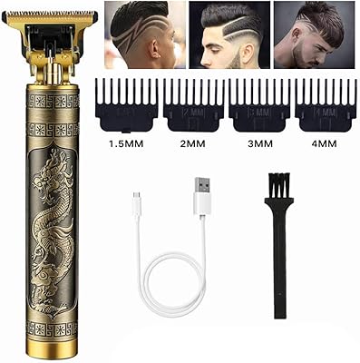 Tondeuse à cheveux professionnelle pour hommes, rasoir sans fil sans espace, rasoir