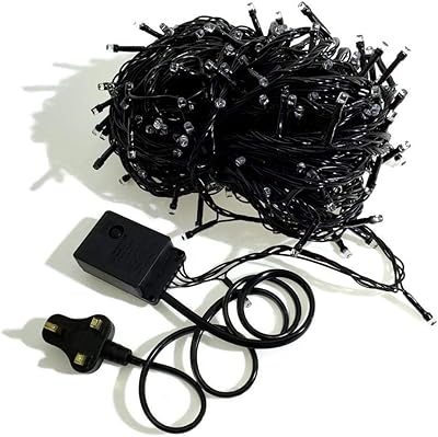By4less - 120 lumières led jaunes 11m fil de cuivre extérieur étanche