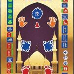 Tapis de prière pour enfants tapis éducatif interactif épais enfants à